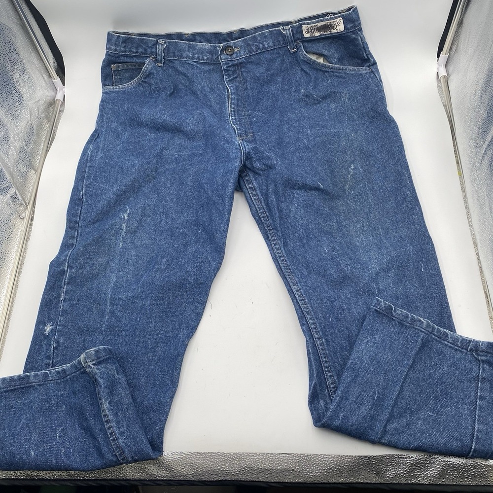 BULWARK FR Jeans Flame Resistant Blue Denim Rugged‎ Work Pants Men's 42x30
